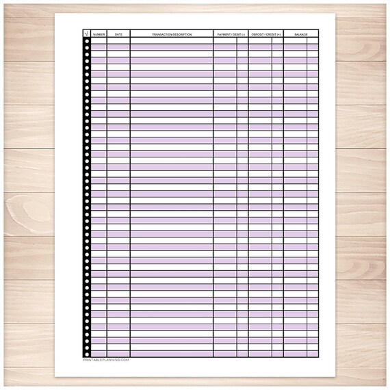 Printable Monetary Transaction Sign-up, Pink Transaction Sign up - Total Webpage - Immediate Down load graphic relating to Banking Register Printable titled Printable Economical Transaction Sign-up, Red Transaction Sign-up - Complete Web site - Quick Obtain