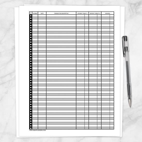 This is a photo of Banking Register Printable within supplier ledger This is a picture of Banking Register Printable within supplier ledger