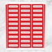 Printable Red Name Labels for School Supplies - Personalized 2 5/8" X 1 ...