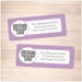 Printable Elephant Address Labels Purple Cute Elephant | Etsy