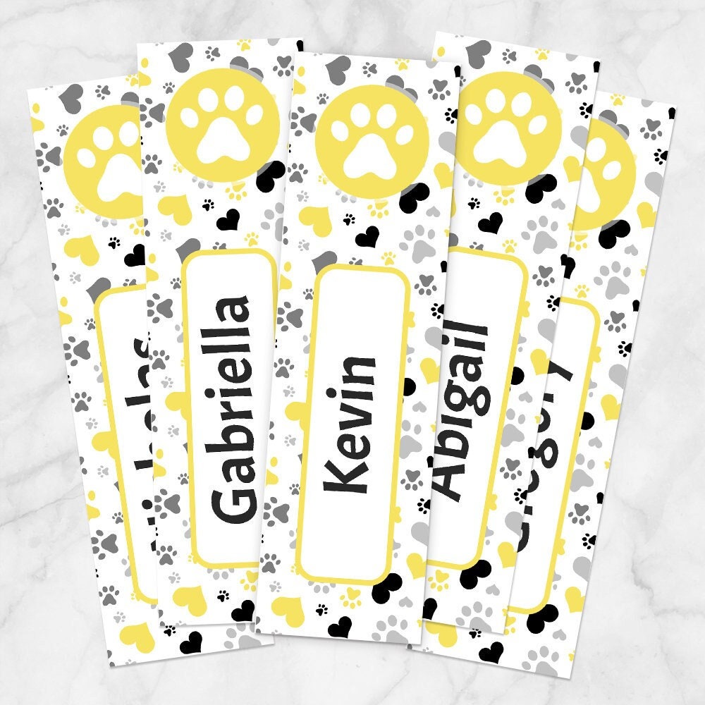 Aazon.co: Blue Spirit Paw Print School Ascot Bookarks - 36 Bulk Bookarks For Kids Girl’s...