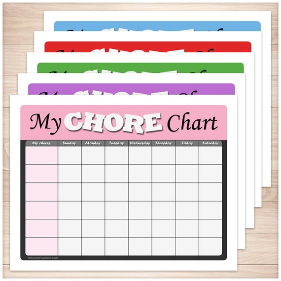 Printable Column Charts