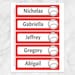 Printable Personalized Baseball Bookmarks, BUNDLE Red Blue Purple Pink ...