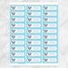 Printable Blue Elephant Address Labels, Cute Personalized 2 5/8