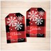 Printable Buffalo Plaid Gift Tags Personalized Rustic Red | Etsy