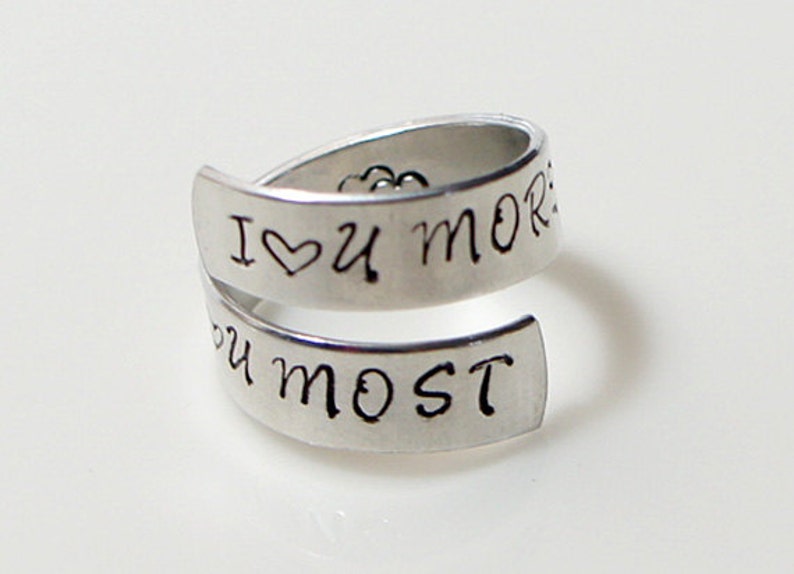 Valentin/'s Day Wife Gift I love you more I love you most Gift Under 20 Love Quote Girlfriend Gift Mom and Daughter Gift Mother/'s Day