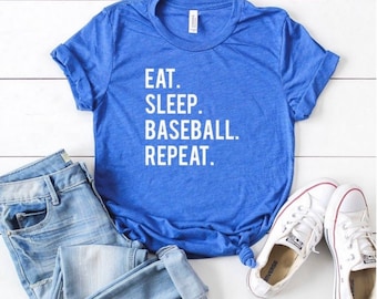 Eat Sleep Baseball Repeat TShirt