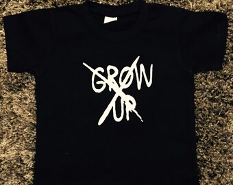 Don't Grow Up Won't Grow Up Children's Unisex T-shirt, Modern Kids Shirt, Hipster Funny Kids Shirt, Children's T-shirt