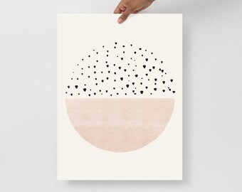 Half Moon | Art Print, Digital Drawing