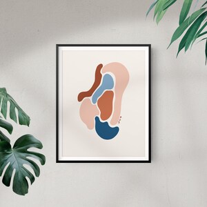 Neutral Abstract Wall Art | Living Room Art, Bedroom Art, Modern Art, MidCentury Art