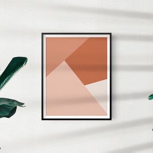 Geometric Minimalist Art Print | Living Room Wall Art, Bedroom Art Print, Modern Wall Art
