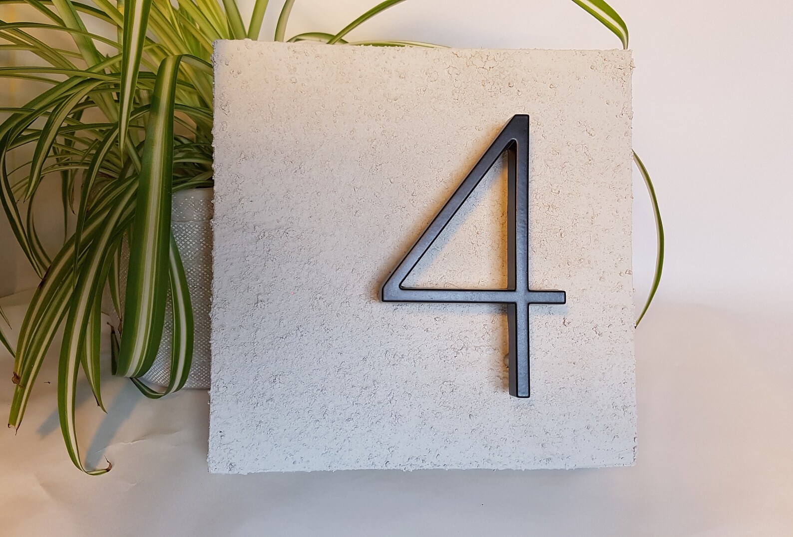 Modern Concrete Address Sign Etsy Canada