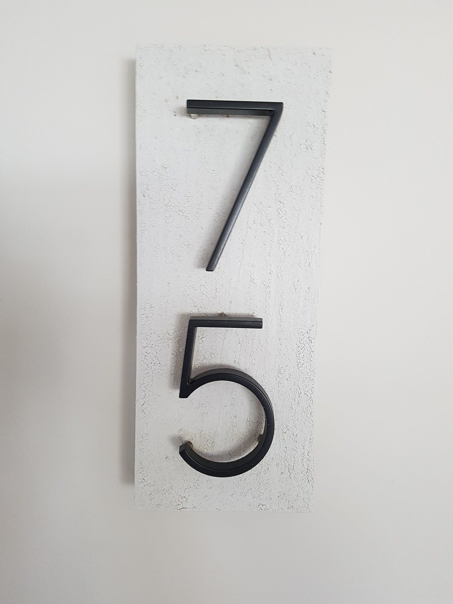 Modern Concrete Address Sign Etsy Canada