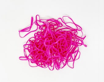 Hot Pink Rubber Bands