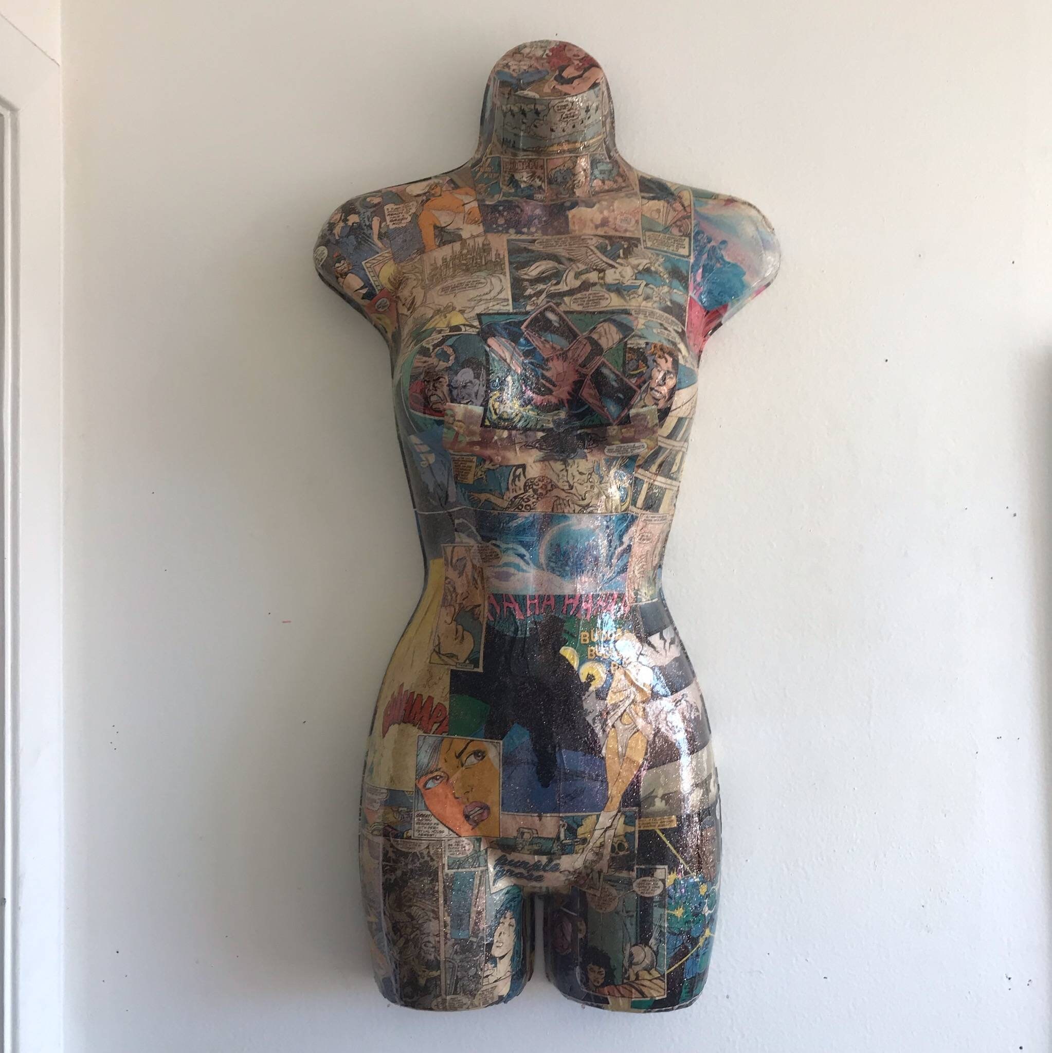 Decoupage Mannequin Comic Etsy