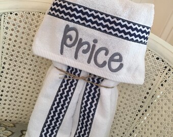 Boy Hooded Bath Towel - Handmade personalized baby and toddler towel