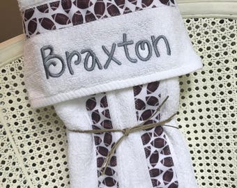 Hooded Baby Towel - Handmade personalized baby and toddler towel