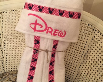 Hooded Baby Towel - Handmade personalized baby and toddler towel