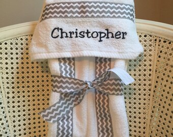 Hooded Baby Towel - Handmade personalized baby and toddler towel