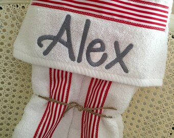 Baby Hooded Bath Towel - Handmade personalized baby and child towel