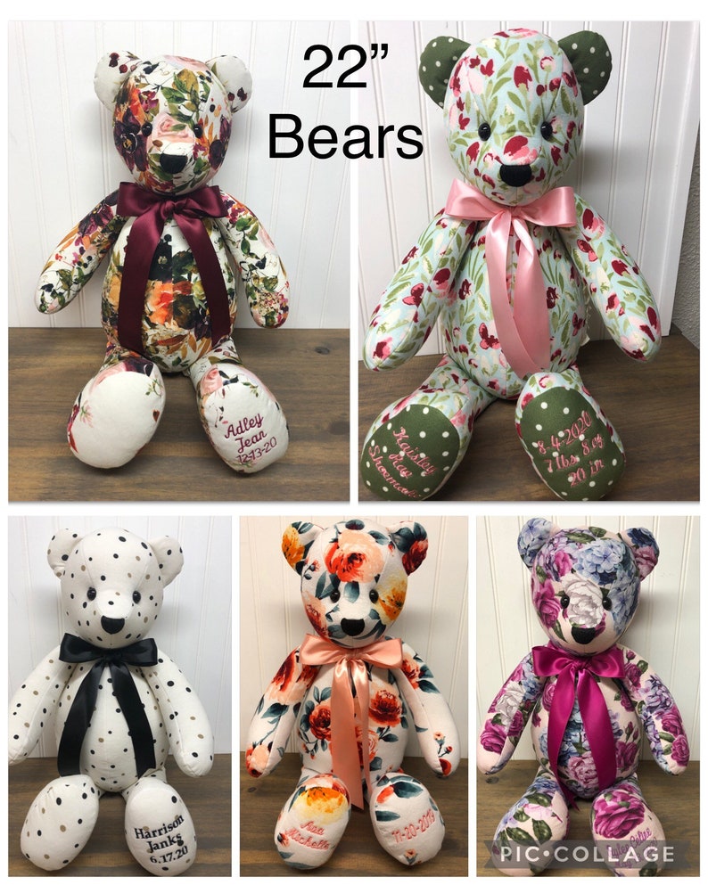 Memory/keepsake Bear Made From BABY BLANKETS Etsy