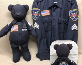 Memory Bear/KEEPSAKE Bear from Adult Uniform.