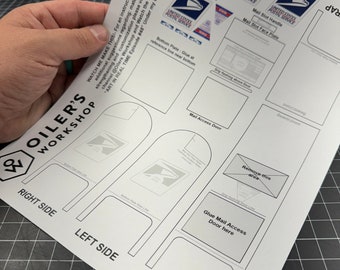 PRINTABLE Template | MAKE a Mailbox! Miniature USPS Mail Drop Box with Instructions