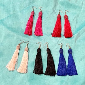 Tassel drop earrings