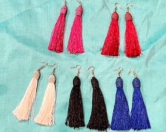 Tassel drop earrings
