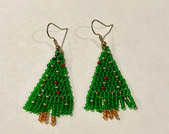 Christmas tree earrings