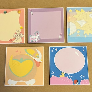 Memo Pads Cute Monsters, Stationary, School Supplies