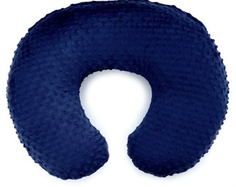 KiddyKlouds - Nursing Pillow Slipcover, Breastfeeding Pillow Cover - Minky Fabric - Imported (Multiple Colors)