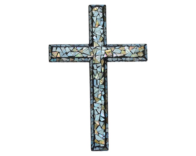 Mosaic Swirl Multi Colored Cross Small Etsy