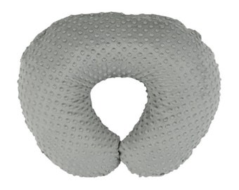 KiddyKlouds - Nursing Pillow Slipcover, Breastfeeding Pillow Cover - Minky Fabric - Imported (Multiple Colors)