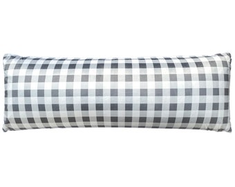 Plusieurs couleurs - Taie d'oreiller avec fermeture à glissière sur le côté - Oreiller de corps en mousse ou rempli de poly 20 x 54 pouces - Tissu doux en viscose