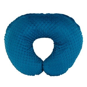 KiddyKlouds - Nursing Pillow Slipcover, Breastfeeding Pillow Cover - Minky Fabric - Imported (Multiple Colors)