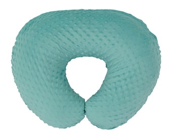 KiddyKlouds - Nursing Pillow Slipcover, Breastfeeding Pillow Cover - Minky Fabric - Imported (Multiple Colors)