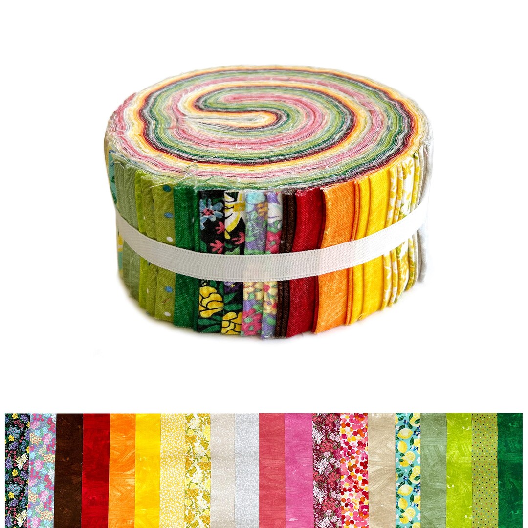 Jelly Roll Fabric Strips for Quilting, Crafting, Sewing and DIY Home ...