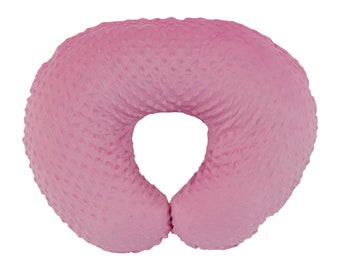 KiddyKlouds - Nursing Pillow Slipcover, Breastfeeding Pillow Cover - Minky Fabric - Imported (Multiple Colors)