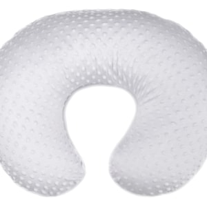 KiddyKlouds - Nursing Pillow Slipcover, Breastfeeding Pillow Cover - Minky Fabric - Imported (Multiple Colors)