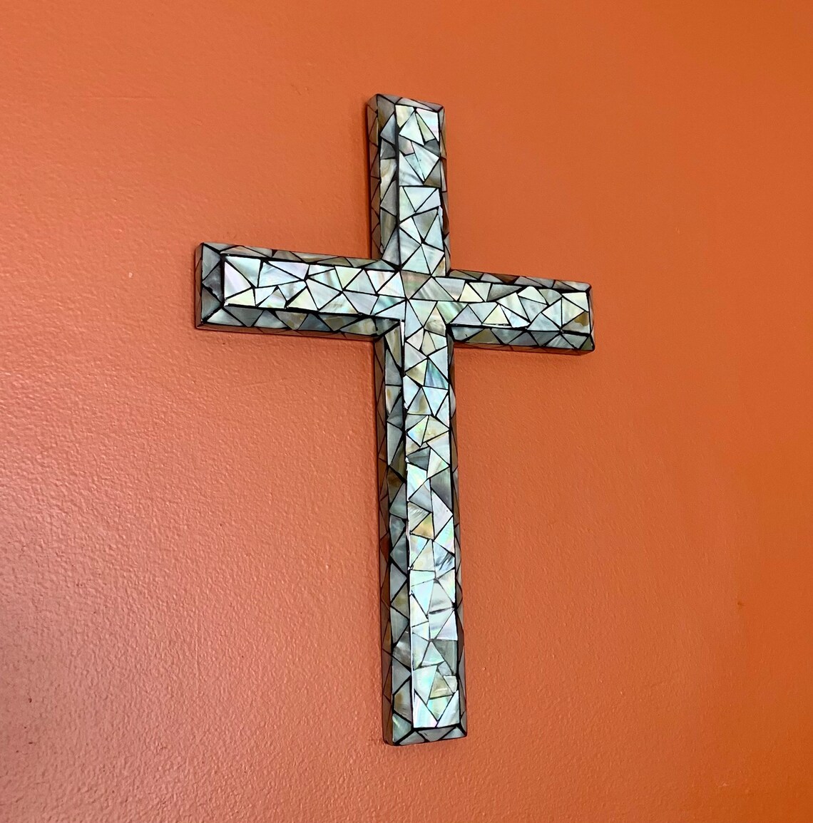 Christian Cross for Wall Hanging Home Decor Made With Mother Etsy