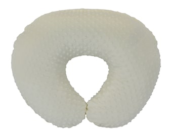 KiddyKlouds - Nursing Pillow Slipcover, Breastfeeding Pillow Cover - Minky Fabric - Imported (Multiple Colors)