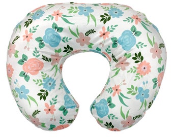 KiddyKlouds - Nursing Pillow Slipcover, Breastfeeding Pillow Cover, Highly Water Resistant Minky Fabric - Imported (Multiple Colors)