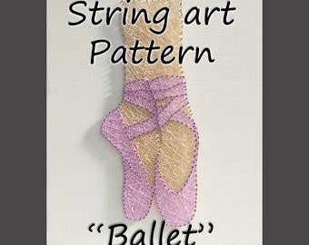 String art pattern "Ballet" | String art DIY | String art template | String art patterns | *Pattern only*