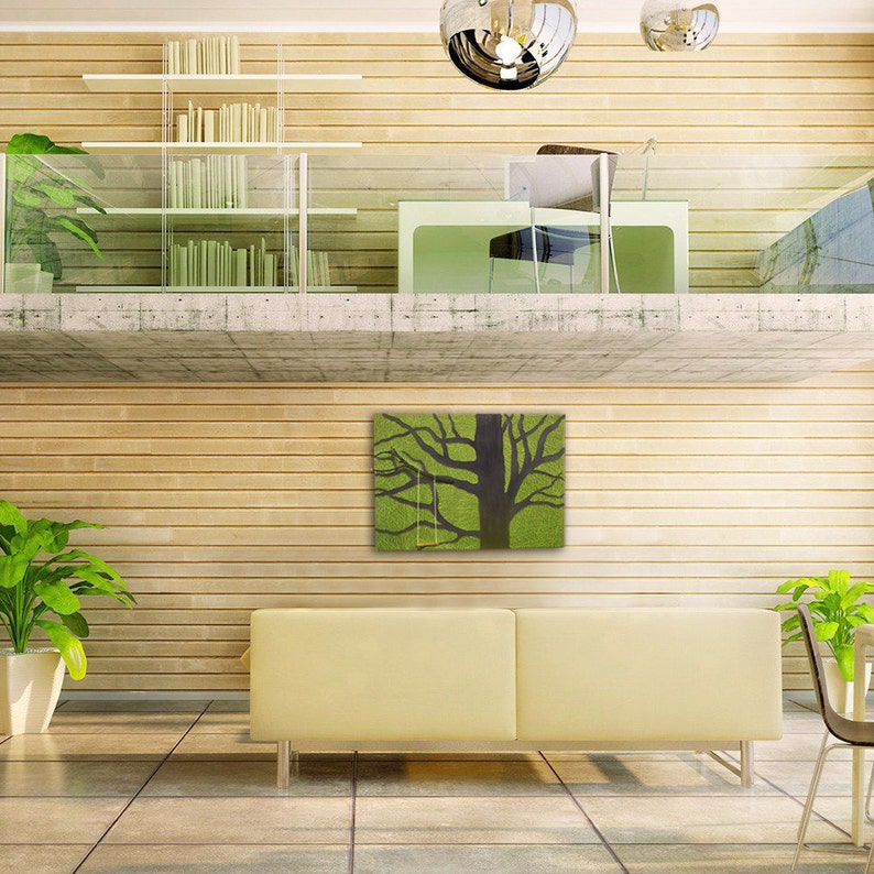 String art tree wall hanging strings and nails art tree Etsy