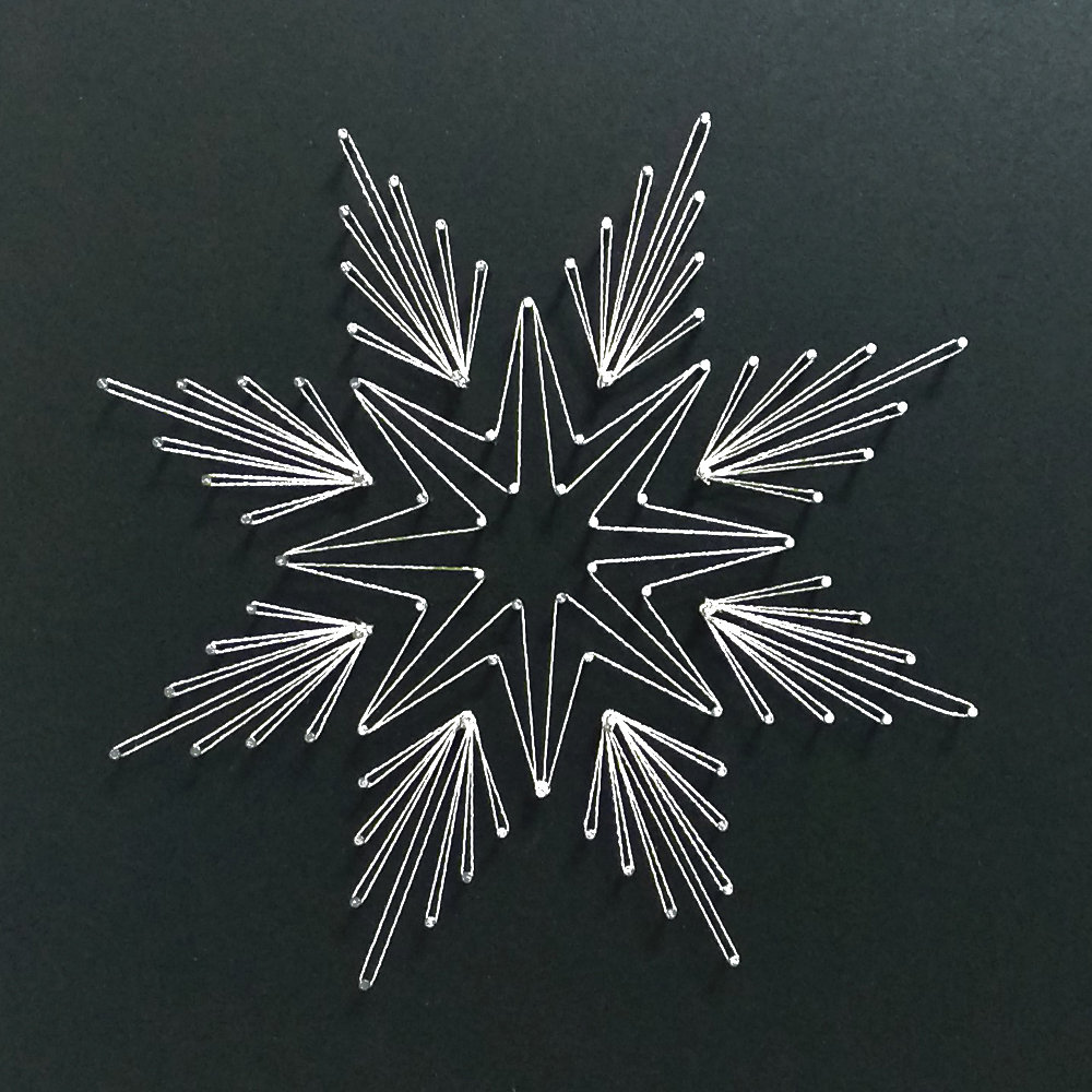 String Art Pattern & Instructions christmas Star 1 String Art Tutorial