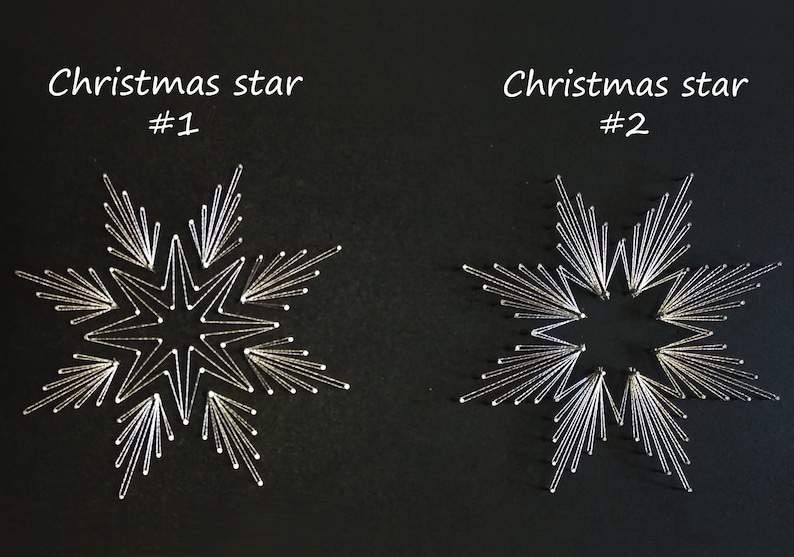 String Art Pattern & Instructions christmas Star 1 String Art Tutorial ...