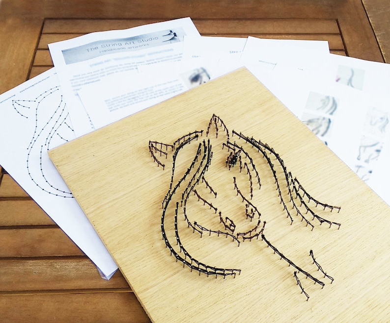 Horse String Nail Art Template - wide 3
