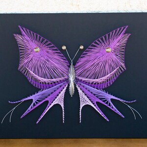 String art pattern Butterfly String art DIY String art template String art patterns Pattern only image 5