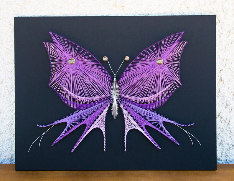 String art pattern Butterfly String art DIY String art template String art patterns Pattern only image 5